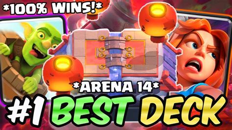 NEW 1 BEST DECK TO BEAT ARENA 14 IN CLASH ROYALE 2023 YouTube