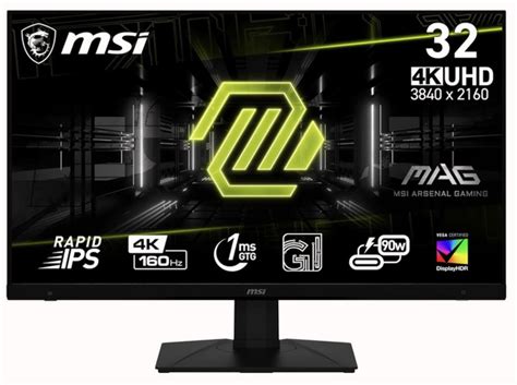 Монитор MSI Игровой 32 MAG 322UPF 4K , IPS , 160hz 32" - купить по ...