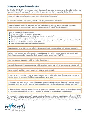 Fillable Online Strategies To Appeal Denied Claims Fax Email Print