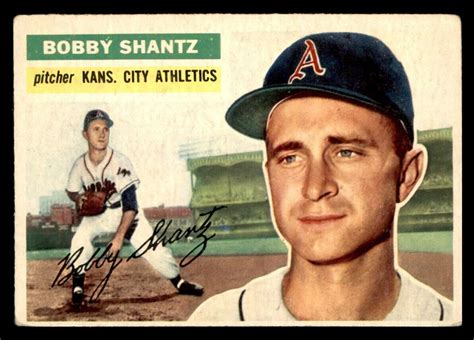 1956 Topps Baseball 261 Bobby Shantz VG E1 EBay