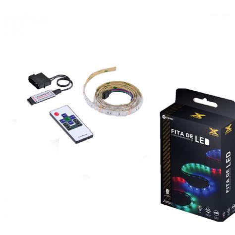 Fita Tira De LED Rgb Pc Gabinete Gamer Controlador Conexao Molex 1