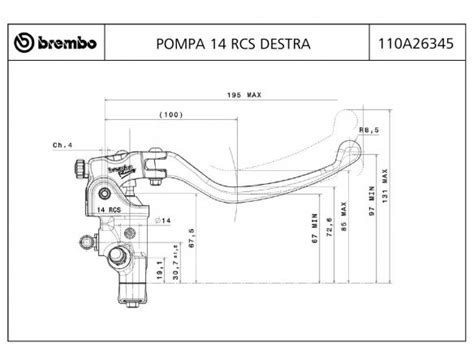 A Pompa Freno Radiale Brembo Racing Rcs Destra A