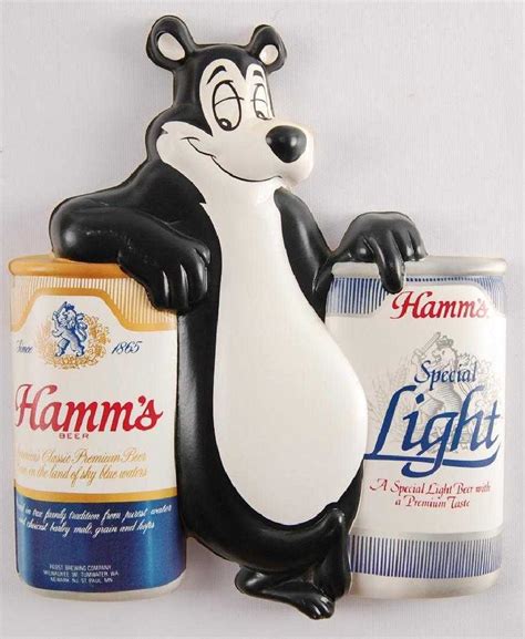 Vintage Hamm's Special Light Beer Vacuformed