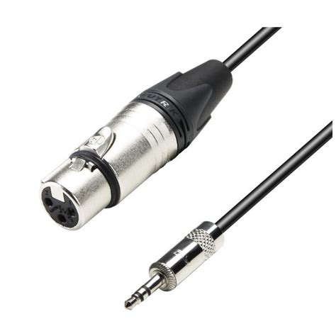 Adam Hall K5MYF0150 kabel mikrofonowy xlr żeński mini jack 1 5m