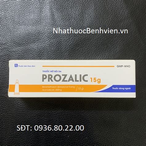 Thuốc Prozalic 15g Nhà Thuốc Bệnh Viện Đặt Mua 0936 80 22 00