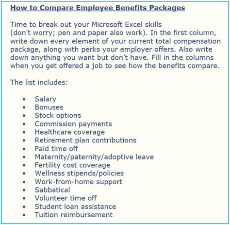 Examples Of Employee Benefits Packages You Can Get Yourself Inhersight