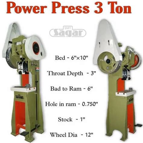 Power Source Mechanical C Type Singel Action Power Press 3 Ton At Rs