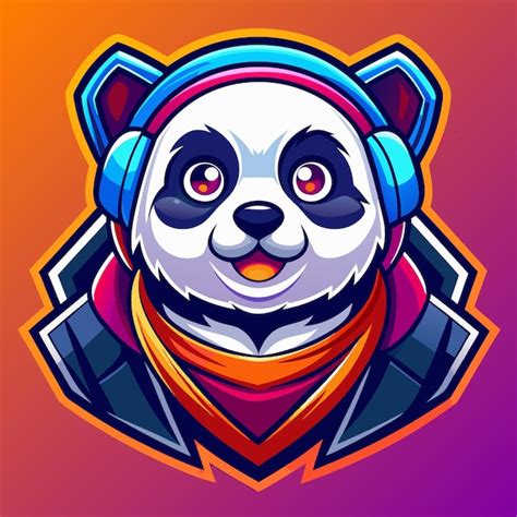 Ilustraci N Del Logotipo De La Mascota Panda Vector Premium