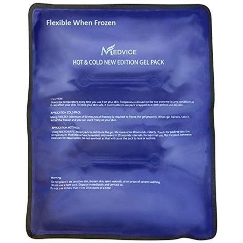 Buy Dual Gel Cold Hot Pack 11 5x14 25 Reusable Large Ice Packs For Injuries And Back Pain