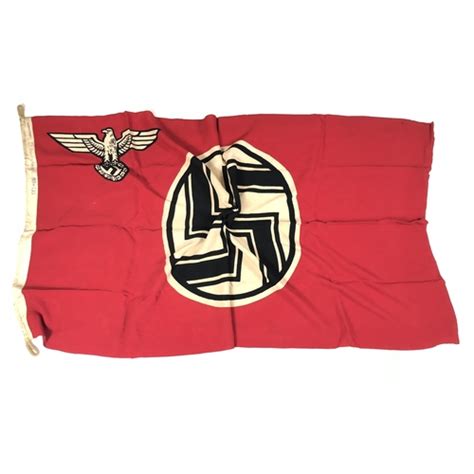 German Third Reich Reich Service Flag C 1935 45 Good Red Cotton