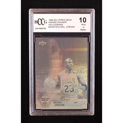 Michael Jordan Upper Deck Award Winner Holograms Aw Most