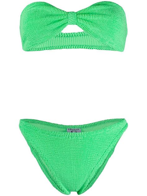 Buy Hunza G Jean Bikini Green At Off Editorialist
