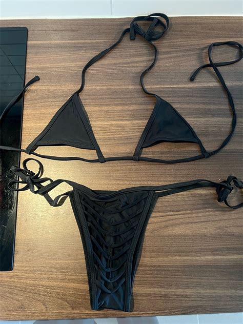 Se Produkter Som Liknar Svart Bikini Med Ppning F R P Tradera
