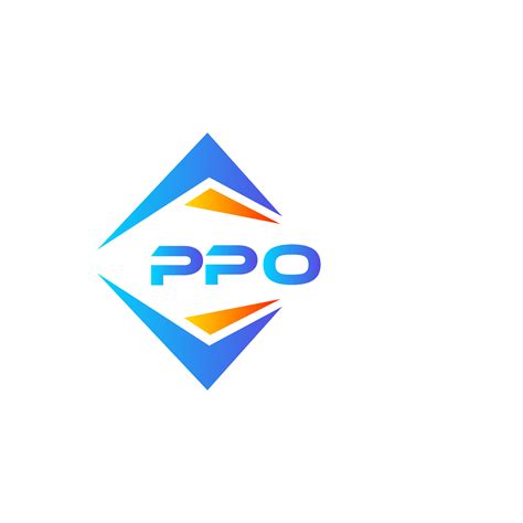 ppo abstract technology logo design  white background ppo creative