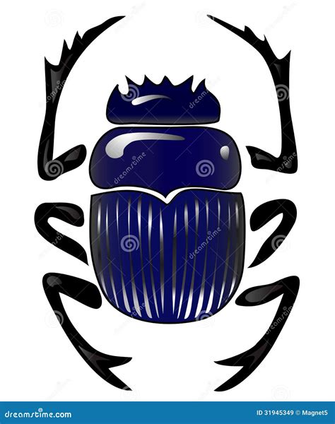 Egyptian Scarab Beetle Cartoon Vector | CartoonDealer.com #86783379