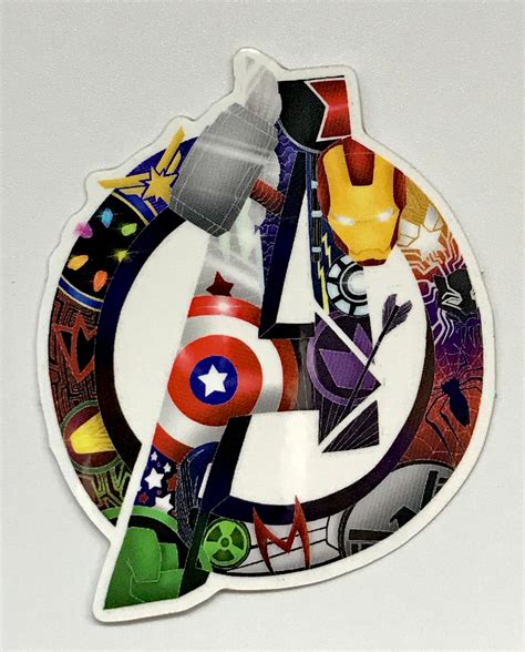 Marvel Avengers Laptop Stickers by Avery Multer - Etsy