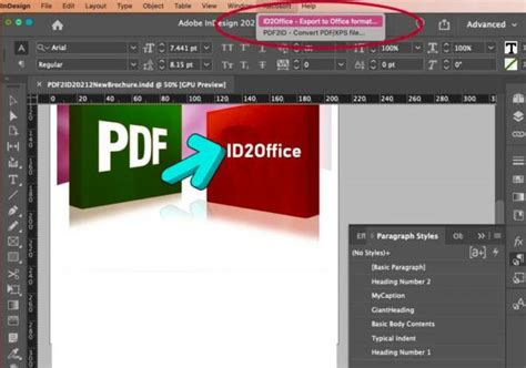 Comment Convertir Un Fichier InDesign En Word