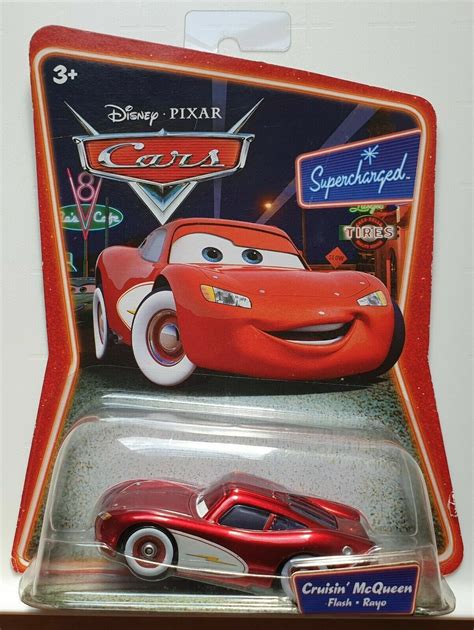 CRUISIN' LIGHTNING MCQUEEN DISNEY PIXAR CARS 1/55 SUPERCHARGED DIECAST ...