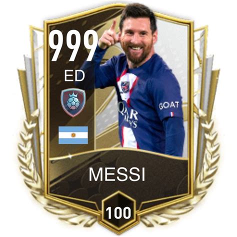 Fifa Soccer Card Messi 999 Ed