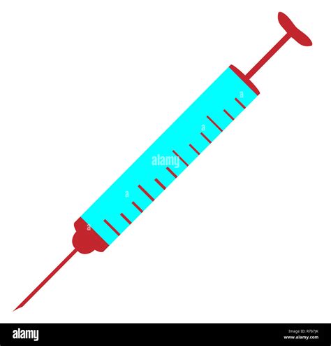 Simple Cartoon Style Hypodermic Needle Stock Photo - Alamy