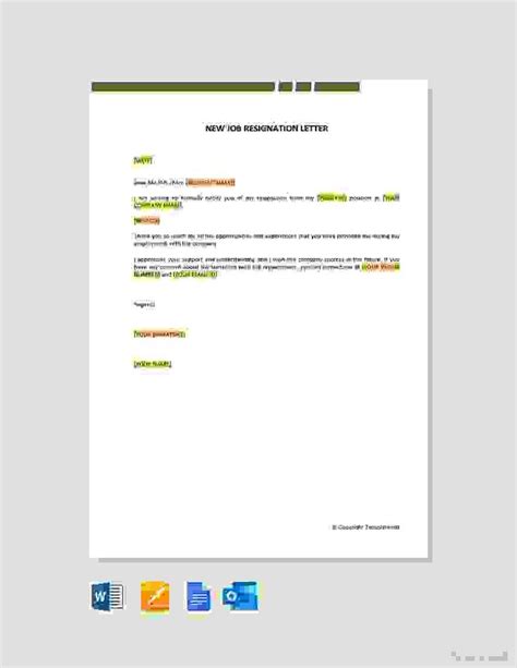 Job Resignation Letter Lettering Download Part Time Jobs Word Doc Letter Templates New Job