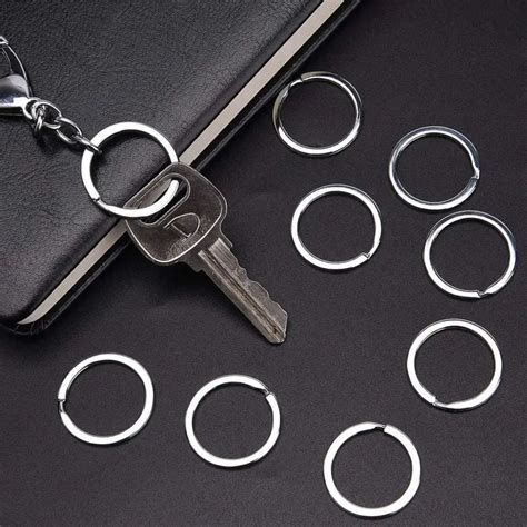 Flat Key Chain Rings Metal Split Ring Home Car Keys Temu