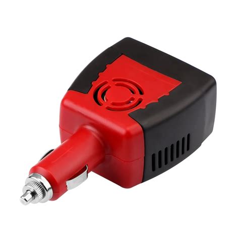 Powstro USB Car Charger With One AC Outlet Power Inverter Converter DC