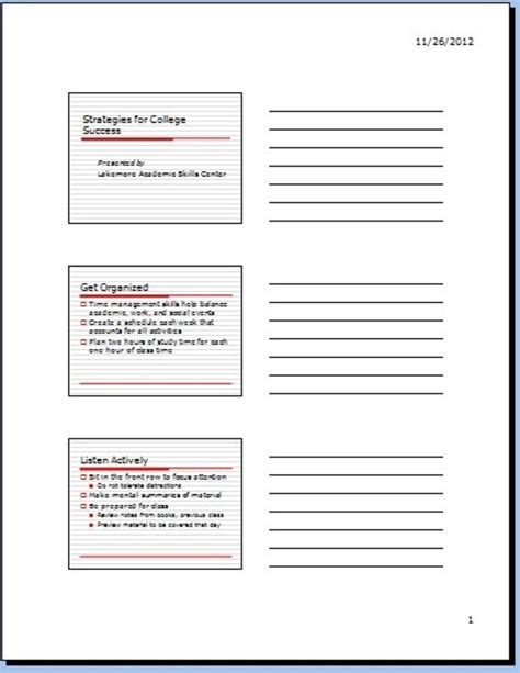 Template For Educational Handout