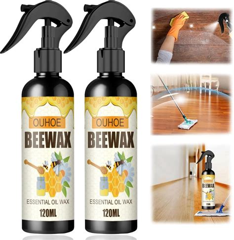 2PCS 120ML Natural Micro Molecularized Beeswax Spray Beeswax Furniture