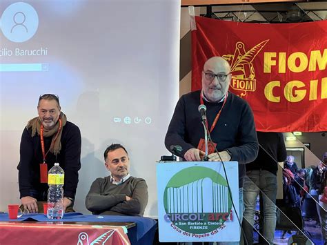 Daniele Calosi Confermato Segretario Generale Fiom Cgil Firenze Piana