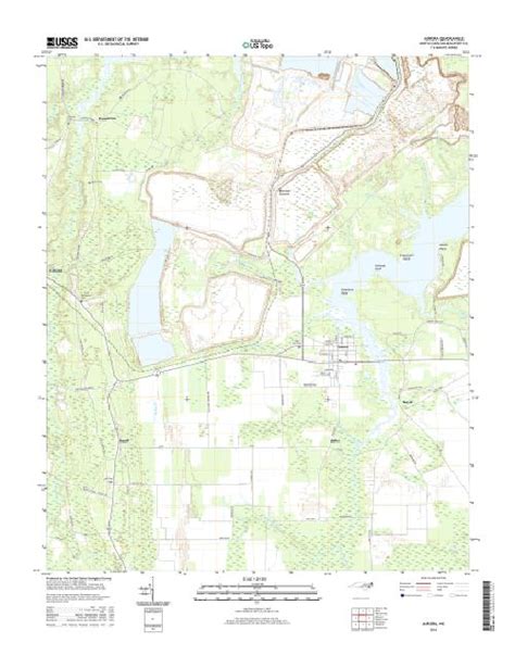 Mytopo Aurora North Carolina Usgs Quad Topo Map