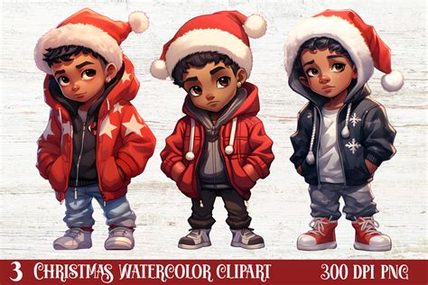 Christmas Chibi Men Sublimation Clipart Graphic By Craftart Creative