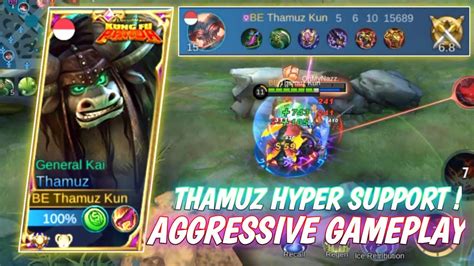 THAMUZ HYPER AGGRESSIVE GAMEPLAY THAMUZ BEST BUILD 2022 MOBILE