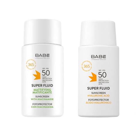 Bab Kem Ch Ng N Ng Babe Super Fluid Mattifying Da D U Babe Super Fluid Ha Sunscreen Da Kh