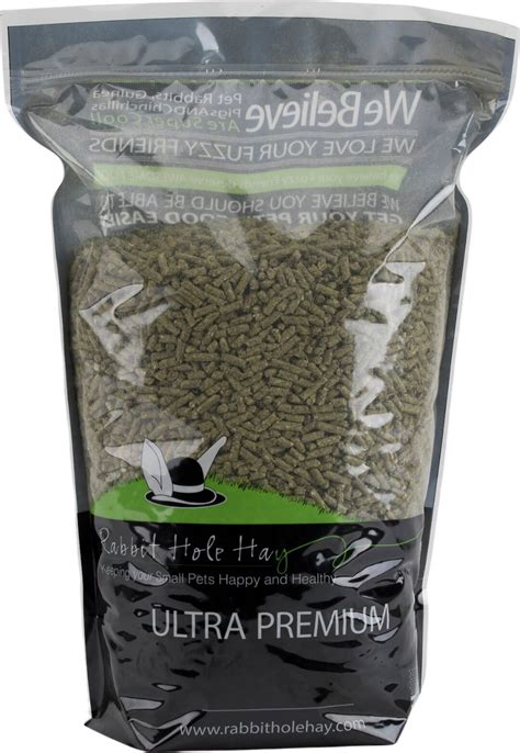 Rabbit Hole Hay Ultra Premium All Natural Alfalfa Pellets Rabbit Food 10 Lb Bag