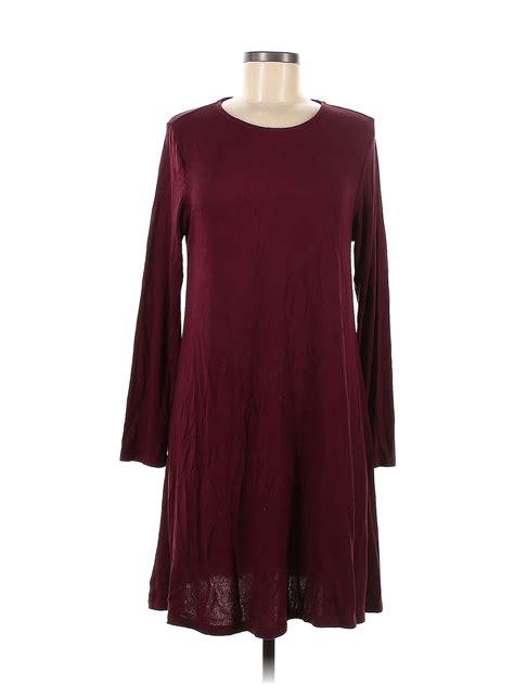 Old Navy Solid Maroon Burgundy Casual Dress Size M 50 Off Thredup