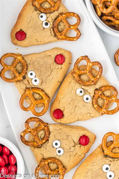 Adorable Reindeer Cookies - Festive Christmas Cookies Recipe