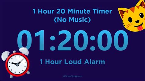 Timer Hour Minute Countdown No Music Hour Loud Alarm Youtube