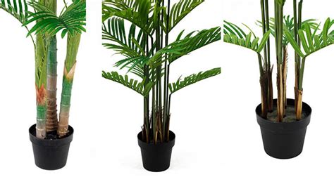 Custom Fake Palm Potted Plants Artificial Areca Palm Tree For Office