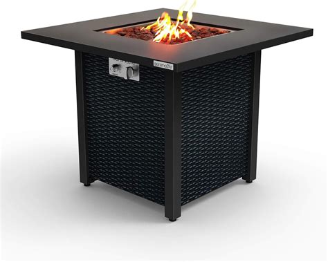 Amazon SereneLife Outdoor Propane Fire Pit Table CSA Approved Safe