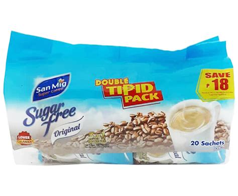 San Mig Sugar Free Original 3-in-1 Coffee Mix Double Tipid Pack (20 Sachets x 7g)