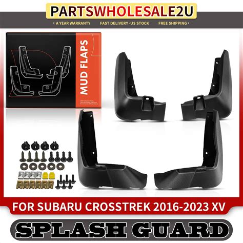 4pcs Front And Rear Mud Flaps Splash Guards Fender For Subaru Crosstrek