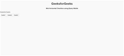 How To Make Mini Horizontal Checkbox Controlgroups Using Jquery Mobile