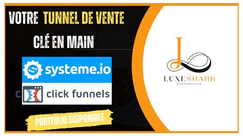 Je vais concevoir votre tunnel de vente premium et brandé sur système