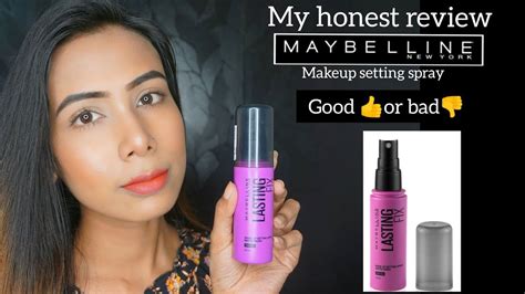 Maybelline Setting Spray Full Review Lasting Fix Makeup Setting Spray Review And Wear Test