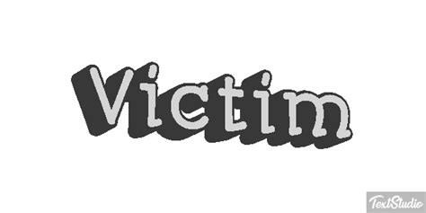 Victim Word Animated  Logo Designs