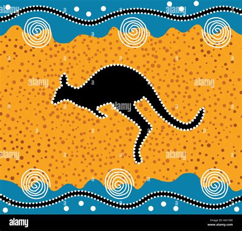 Aboriginal Art Vector Painting Stock Vector Image Art Alamy