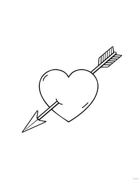 Arrow Heart Tattoo Heart Arrow Drawing Love Heart Drawing Mom Heart