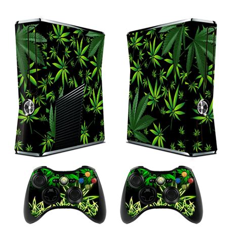 Vinyl Decal Protective Skin Cover Sticker For Xbox 360 Slim Console And