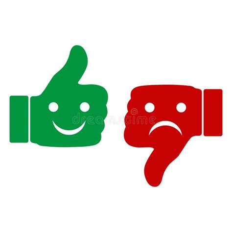 Like And Dislike Icon Thumbs Up And Thumb Down Hand Or Finger